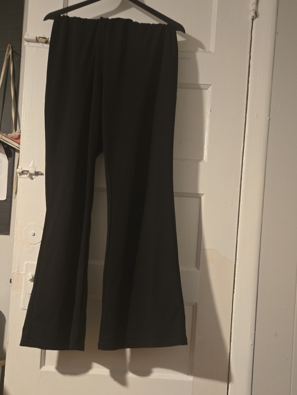 SHEIN Black Pull-On Flare Leggings